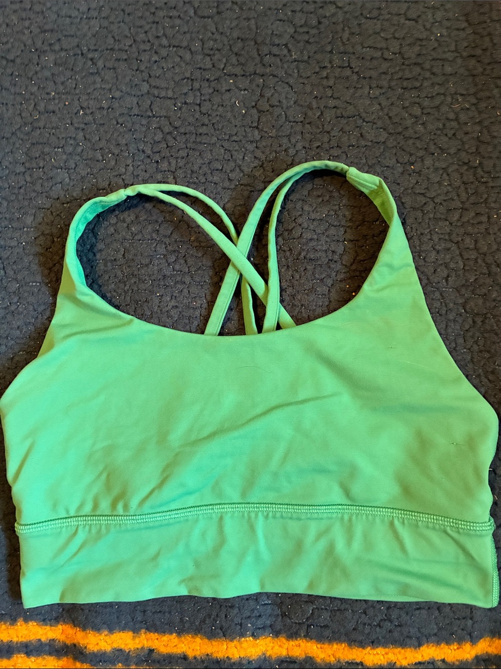 lululemon athletica Green Strappy Crossback Sports Bra